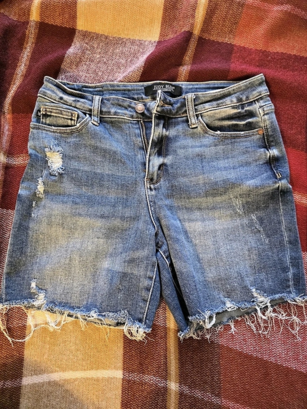 Judy Blue Distressed Denim Shorts